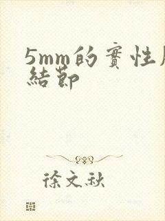 5mm的实性肺结节