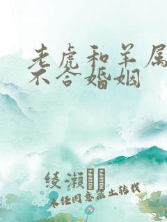 老虎和羊属相合不合婚姻