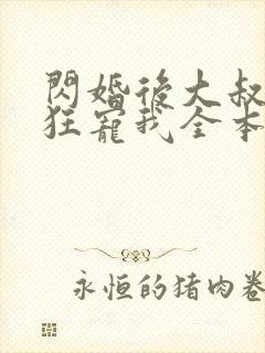 闪婚后大叔每天狂宠我全本