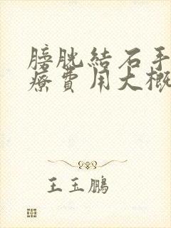 膀胱结石手术治疗费用大概多少钱啊