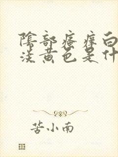 阴部瘙痒白带呈淡黄色是什么原因