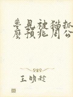 梦见被猫抓咬什么预兆周公解梦