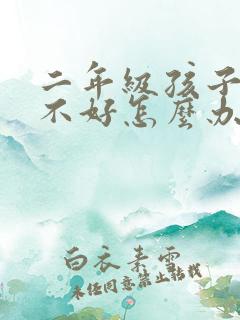 二年级孩子写字不好怎么办