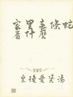 家里来条蛇预兆着什么