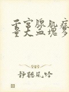 子宫腺肌症月经量大血块多怎么办