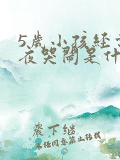 5岁小孩经常半夜哭闹是什么原因