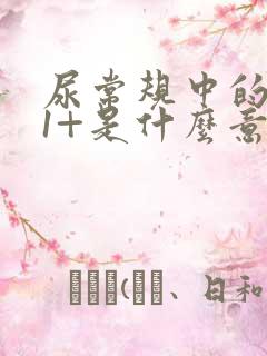 尿常规中的隐血1+是什么意识