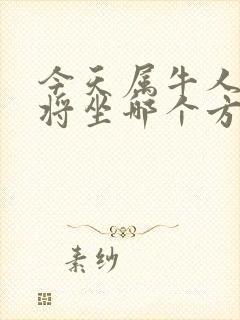 今天属牛人打麻将坐哪个方向