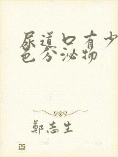 尿道口有少量黄色分泌物