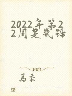 2022年第22周是几号