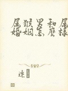 属猴男和属龙女婚姻怎么样