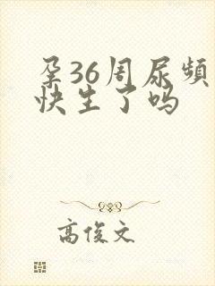 孕36周尿频是快生了吗