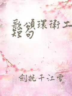 歌颂环卫工人的短句