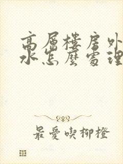 高层楼房外墙渗水怎么处理