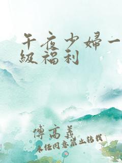 午夜少妇一级一级福利