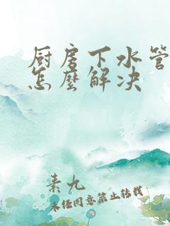 厨房下水管道臭怎么解决