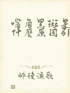 嘴角黑斑是因为什么原因引起的