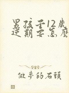 男孩子12岁叛逆期要怎么管教