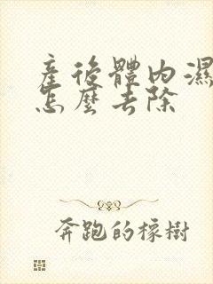 产后体内湿气重怎么去除