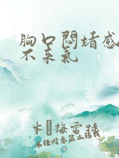 胸口闷堵感觉上不来气