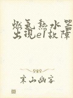 燃气热水器维修出现e1故障怎么