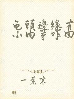 龟头边缘有一排小肉芽咋回事