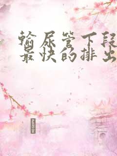 输尿管下段结石最快的排出方法