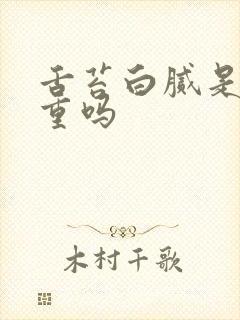 舌苔白腻是湿气重吗