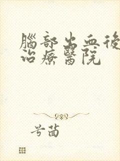 脑部出血后遗症治疗医院