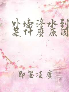 外墙渗水到内墙是什么原因