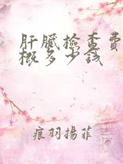 肝脏检查费用大概多少钱