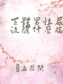 下体男性尿道口流脓什么病