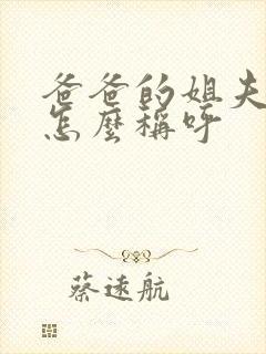 爸爸的姐夫应该怎么称呼