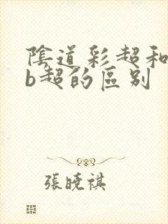 阴道彩超和阴道b超的区别