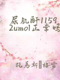 尿肌酐11592umol正常吗