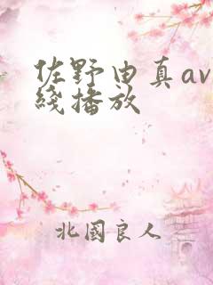 佐野由真av在线播放