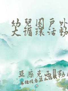 幼儿园户外体能大循环活动总结