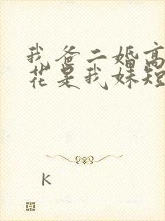 我爸二婚高冷校花是我妹短剧完整版