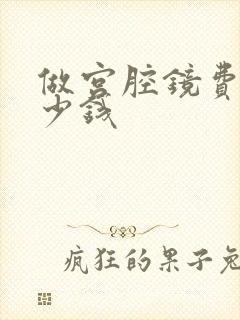 做宫腔镜费用多少钱