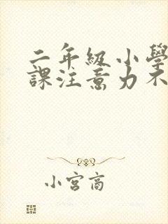 二年级小学生上课注意力不集中怎么办