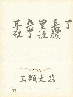 耳朵里长了个包破了流脓