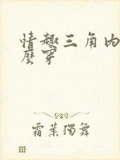 情趣三角内裤怎么穿