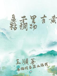 鼻子里有黄绿色粘稠物