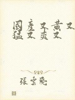 国产又黄又粗又猛又爽又