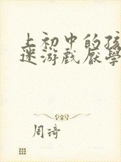 上初中的孩子沉迷游戏厌学怎么办