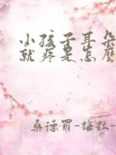 小孩子耳朵一碰就疼是怎么回事