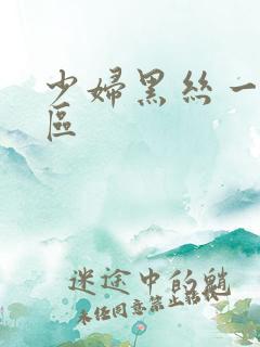 少妇黑丝一区二区