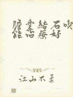 胆囊结石吃啥药能治疗好