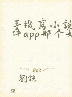 手机写小说的软件app哪个好