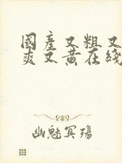 国产又粗又猛又爽又黄在线观看